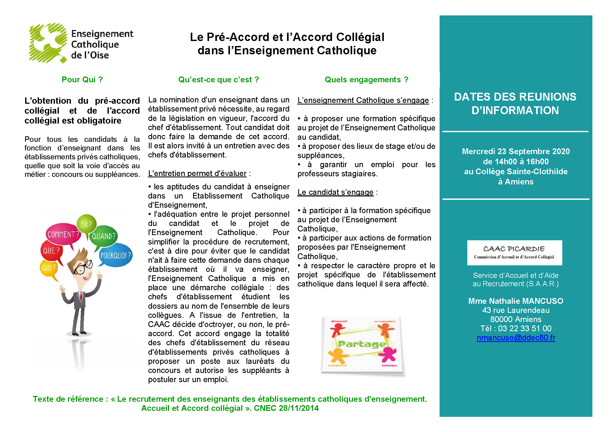 Enseignement Catholique De L Oise Procedure De Recrutement Pour Devenir Suppleant