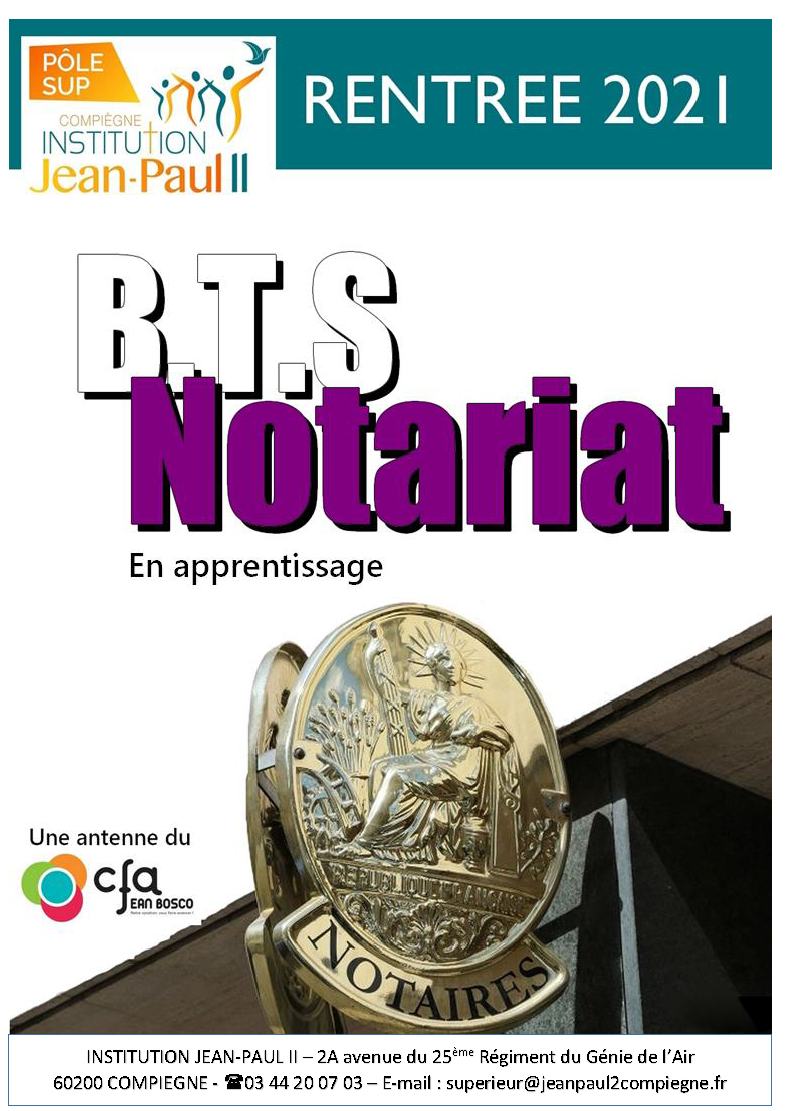 Affiche BTS Notariat